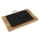 Tray Brown Textile MDF Wood (30 x 4 x 48 cm)