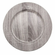 Bajo Plato Versa Gris Bambú Polipropileno (33 x 33 cm)