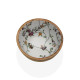 Bowl Versa Flowers Field Bamboo Porcelain Mango wood 13 x 7 x 13 cm