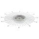 Reloj de Pared Versa VS-20460115 Metal Madera MDF 68 x 6,5 x 68 cm
