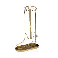 Jewellery Stand Versa Golden Metal 8 x 30 x 18 cm