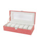 Caja para Relojes Versa Rojo Poliéster 13,5 x 9 x 30,5 cm