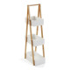 Estantería de Baño Versa Bambú Madera MDF Madera MDF y Bambú (18 x 81 x 30 cm)