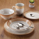 Vajilla Versa Marrón Porcelana 18 Piezas