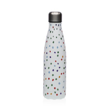 Botella de Agua Versa Dotty Acero 7 x 27 x 7 cm