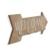 Perchero de Pared Versa Welcome Madera MDF 4 x 14,5 x 48 cm