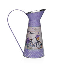 Jarrón Versa Lila Metal Bicicleta 16 x 28 x 22 cm