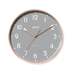 Reloj de Pared Versa Gris Plástico 4 x 30 x 30 cm