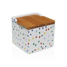 Salt Shaker with Lid Versa DOTTY Ceramic Dolomite 12,2 x 11,5 x 12,2 cm