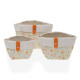 Basket set Versa Clivia Textile 14 x 14 x 14 cm