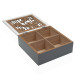 Box for Infusions Versa MDF Wood 20 x 7 x 20 cm Flowers