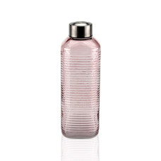 Botella de Agua Versa Rosa Vidrio Aluminio 1 L 8,3 x 23,5 x 8,3 cm