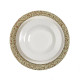 Bajo Plato Versa Serpentine Metal 33 x 1,5 x 33 cm