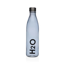 Botella de Agua Versa Azul Vidrio Aluminio 1 L 8 x 31 x 8 cm