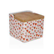 Salero con Tapa Versa Amore Cerámica Dolomita 12,2 x 11,5 x 12,2 cm