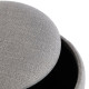 Detachable Pouffe Versa Grey Bamboo MDF Wood 36 x 44 x 36 cm (2 Pieces)