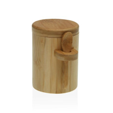 Azucarero Versa Cerámica Bambú Acero 7,5 x 10,3 x 10 cm