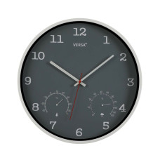 Reloj de Pared Versa Gris Plástico (4,3 x 35,5 x 35,5 cm)