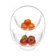 Fruit Bowl Versa White Metal (27 x 45,5 x 36 cm)