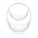 Fruit Bowl Versa White Metal (27 x 45,5 x 36 cm)