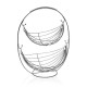 Fruit Bowl Versa Black 2 Shelves (27 x 45,5 x 36 cm)
