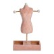 Jewellery Stand Pink Velvet Wood (12 x 40 x 24 cm)