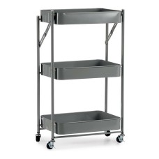 Vegetable trolley Grey Steel Plastic (29,5 x 78,5 x 45,5 cm)