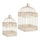 Cage 80954 Squared Metal Cream (18 x 35,5 x 18 cm) (2 pcs)