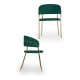 Chair Golden Green Polyester Iron (49 x 80,5 x 53 cm)