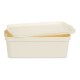 Storage Box with Lid Cream Plastic 14 L 29,5 x 14,3 x 45 cm