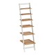 Shelves Brown White Bamboo (35 x 165 x 42 cm)