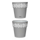 Self-watering flowerpot Stefanplast Gaia Grey White Plastic 25 x 25 x 25	 cm