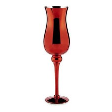 Candleholder Crystal Red