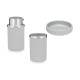 Bath Set 3 Pieces Grey Plastic