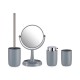 Set de Baño Acero Inoxidable Gris Polipropileno (4 Piezas)