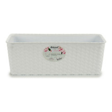 Planter Stefanplast 73700 White Plastic 15,5 x 13,5 x 39 cm