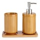 Set de Baño Cerámica Bambú Camel (3 pcs)