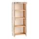 Estantería Beige Madera Tela (30 x 113 x 42 cm)