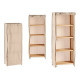 Estantería Beige Madera Tela (30 x 113 x 42 cm)