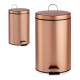 Papelera con Pedal Metal Cobre Plástico 7 L (20,5 x 30,5 x 26 cm)