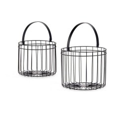 Cesta Cilíndrica Metal (2 pcs)