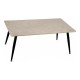 Centre Table Black White Stone Metal Melamin DM (60 x 45 x 110 cm)