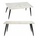 Centre Table Black White Marble Metal Melamin MDF Wood