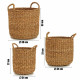 Set of Baskets Brown Esparto grass (3 Pieces)