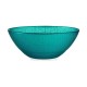 Bowl Ø 15 cm Turquoise Glass (6 Units)