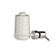 Soap Dispenser Ceramic Silver White 6 Units (150 ml)