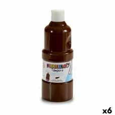 Témperas Marrón 400 ml (6 Unidades)