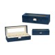 Box for watches Blue Metal (30,5 x 8,5 x 11,5 cm) (6 Units)