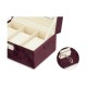 Box for watches Metal Burgundy (16 x 8,5 x 11 cm) (6 Units)