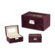 Box for watches Metal Burgundy (16 x 8,5 x 11 cm) (6 Units)